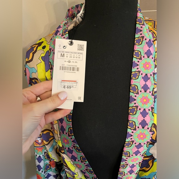 ZARA kimono robe NWT kaftan NWT $70 - Picture 4 of 9